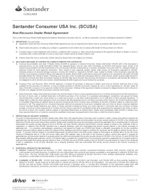 santander consumer usa draft payment form.
